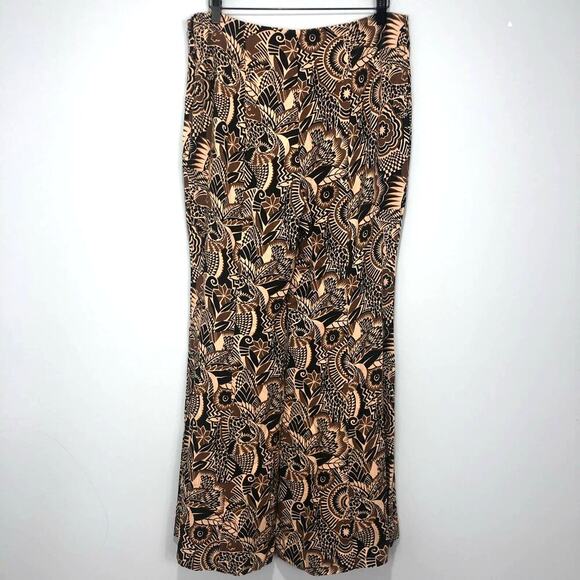 By Anthropologie Drapey Flare Pants Multicolor Size US 12 - Picture 5 of 16